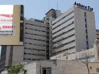 İbn-i Sina Hastanesi’nde dikkat 'traverten düşebilir'
