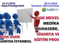 İzmir SGK Mevzuatı, Medikal Muhasebe, Özel Sigorta ve TSS Eğitimi 21 Kasım'da