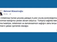 Müezzinoğlu ilk mesajını Facebook ve Twitter'dan verdi: Nerede kalmıştık?