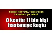 O kentte 11 bin kişi hastaneye koştu!