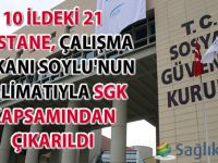 10 ildeki 21 hastane, Çalışma Bakanı Soylu'nun talimatıyla SGK kapsamından çıkarıldı