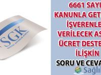 6661 Sayılı Kanunla Getirilen İşverenlere Verilecek Asgari Ücret Desteğine İlişkin Soru ve Cevaplar