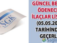 Güncel Bedeli Ödenecek İlaçlar Listesi (05.05.2016 tarihinden geçerli)