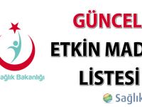 Güncel etkin madde listesi-25.05.2016