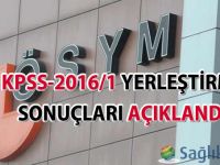 KPSS-2016/1 yerleştirme sonuçları açıklandı