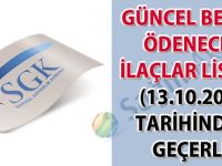 Güncel Bedeli Ödenecek İlaçlar Listesi (13.10.2016 tarihinden geçerli)