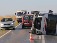 Edirne'de ambulans kaza yaptı