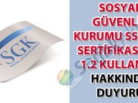 SSL/TLS Sertifikası TLS 1.2 kullanımı hakkında duyuru