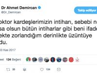 Sağlık Bakanından intihar eden hekimlerle ilgili Twit