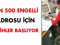 2 bin 500 engelli kadrosu için tercihler başlıyor