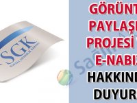 Görüntü Paylaşım Projesi ve e-Nabız Hakkında Duyuru