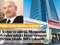 Memorial Sağlık Grubu'nda, Turgut Aydın ve ailesi hisselerini artırıyor