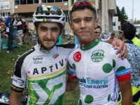 Ters şeritte giden halk otobüsü profesyonel bisikletçiye çarptı!