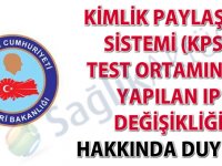 Test ortamında yapılan IP değişikliği hakkında duyuru