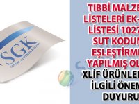 Tıbbi Malzeme Listeleri Ek-3E-1 listesi 102765 SUT koduna eşleştirmesi yapılmış Olan XLİF ürünleri ile ilgili önemli duyuru