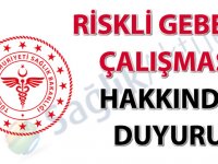 Riskli gebelik çalışması hakkında duyuru