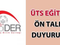 ÜTS Eğitimi Ön Talep Duyurusu