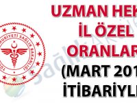 2019 yılı uzman hekim il özel oranları