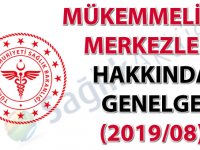 Mükemmeliyet Merkezleri Hakkında Genelge (2019/08)