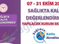 07-31 Ekim 2019 Sağlıkta Kalite Değerlendirmesi Yapılacak Kurum Listesi