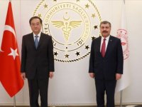 Bakan Koca, Çin'in Ankara Büyükelçisi Li ile görüştü