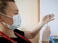 Trakya'da Kovid-19 ile mücadelede 3. doz aşı uygulaması başladı
