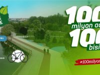 Çevre ve Şehircilik Bakanlığından sağlıklı hayat ve temiz çevre için "100 Milyon Adım 100 Bisiklet" projesi