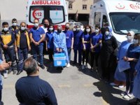 Erzurum'da sağlık ekiplerinin evlerde "çat kapı" aşı mesaisi