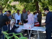 Gaziantep'te kırsal mahallelerde aşı çalışmaları sürüyor