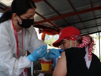 Trabzon'da yayladaki vatandaşlara Kovid-19 aşısı uygulandı