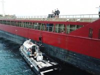 Kocaeli'de Kovid-19 vakası tespit edilen geminin mürettebatı karantinaya alındı