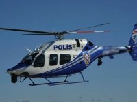 Van'da polis helikopteri parmağı kopan hasta için havalandı