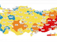 Türkiye'nin batı kıyısındaki şehirler aşılamada maviye boyandı