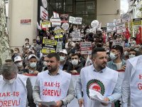 Sağlık çalışanlarından üçlü vardiya tepkisi