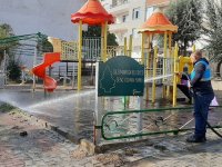 Süleymanpaşa'da salgınla mücadelede dezenfeksiyon işlemleri sürüyor