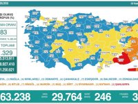 Türkiye'de 21 bin 495 kişinin Kovid-19 testi pozitif çıktı, 187 kişi hayatını kaybetti