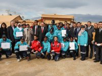 Acil sağlık çalışanları Afrikalı meslektaşlarıyla İzmir'de ortak tatbikat yaptı