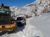 Batman'da Kovid-19 hastası, yolu kapanan köyden hastaneye ulaştırıldı