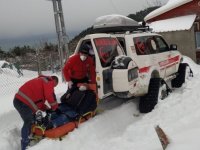 Kastamonu'da AFAD ve UMKE zorlu kış şartlarında hastalara hizmet veriyor