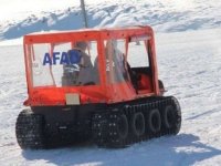 Gaziantep'te bir hasta amfibik araçla kurtarıldı