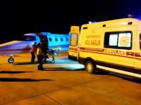 Hatay'dan 2 hasta yanık tedavisi için ambulans uçakla Bursa'ya sevk edildi