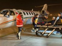 Ambulans uçağın Trabzon-Ankara hattındaki "nefes" veren operasyonunu AA görüntüledi