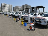 Diyarbakır Büyükşehir Belediyesi  ilaçlama çalışmalarını sürdürüyor