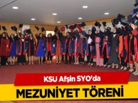 KSÜ Afşin SYO'da mezuniyet töreni