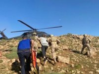 Tunceli'de mide kanaması geçiren kişi helikopterle hastaneye kaldırıldı