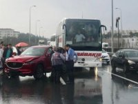 Anadolu Otoyolu'nun Kocaeli geçişindeki zincirleme kaza ulaşımı aksattı