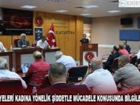 Edirne İl Genel Meclisi üyeleri kadına yönelik şiddetle mücadele konusunda bilgilendirildi