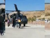 Tunceli'de trafik kazasında yaralanan kişi helikopterle hastaneye kaldırıldı