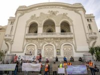 Tunus'ta aktivistler "iklim için olağanüstü hal" talebiyle gösteri düzenledi