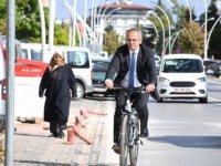 Seydişehir Kaymakamı Pişkin makama bisikletle gitti
